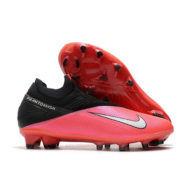 Nike Phantom Vision Elite Dynamic Fit FG Rojo Plata Negro